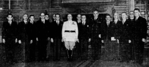 Benito Mussolini con la consulta slovena in visita a Roma, 8 giugno 1941